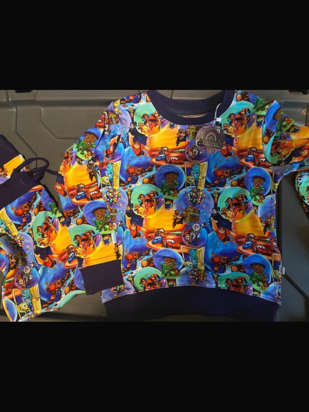 5/6 bamboo French terry jogger set Disney Pixar NWT